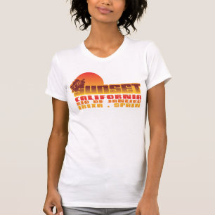 Solnedgång Kalifornien Rio de Janeiro Ibiza T Shirt