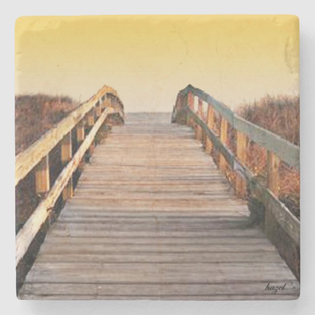 Solnedgång Kiawah Island, South Carolina marmor Stenunderlägg (Framsidan)