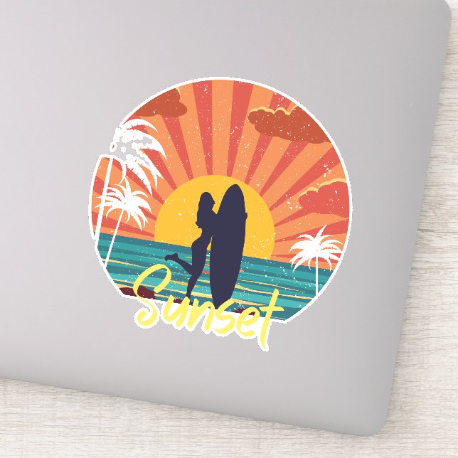 Solnedgång Klistermärken (Detalj)