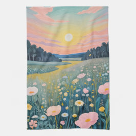 Solnedgång Kökshandduk