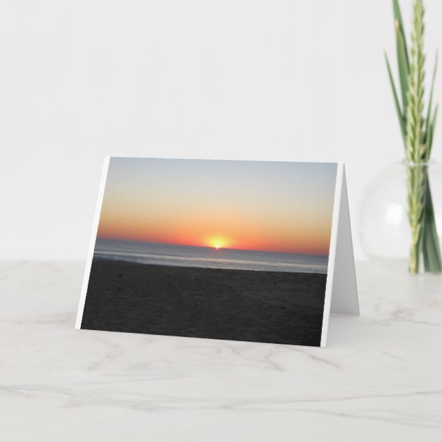 Solnedgång, kort (Framsida)