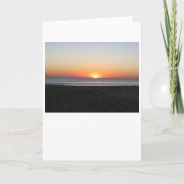 Solnedgång, kort (Framsida)