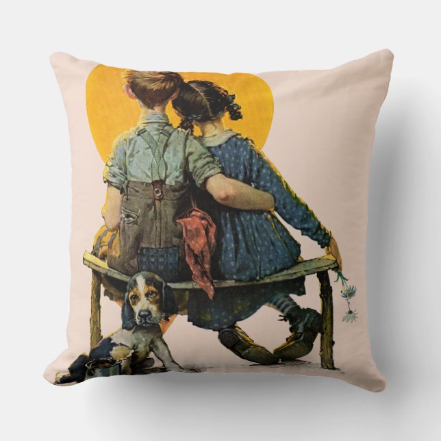 Solnedgång Kudde (Framsida)