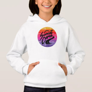 Solnedgång, kurvåtergivning t shirt