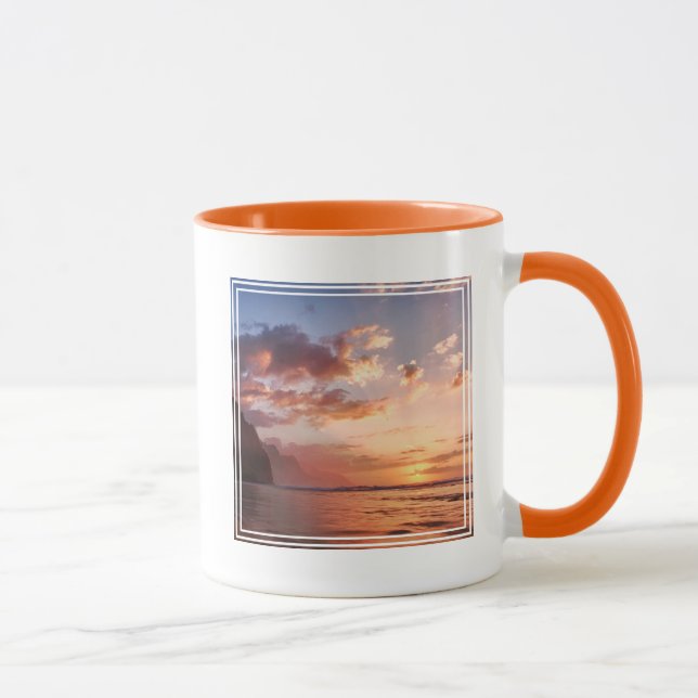 Solnedgång längs Kauai-kusten Mugg (Höger)