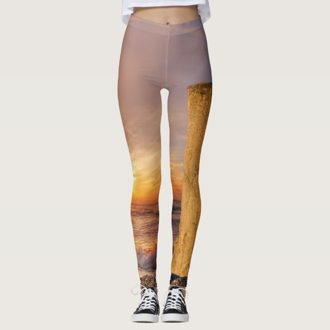 Solnedgång Leggings (Framsida)