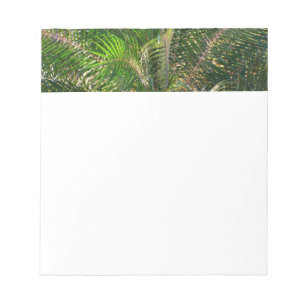 Solnedgång Lit Handflatan Fronts Tropical Anteckningsblock
