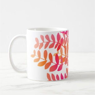Solnedgång Löv Kaffemugg