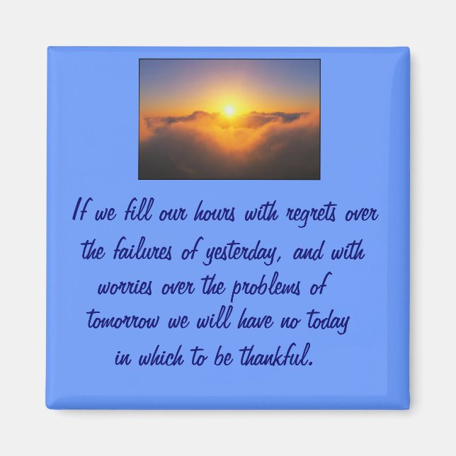 solnedgång magnet (Framsidan)