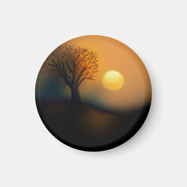 Solnedgång Magnet (Framsidan)