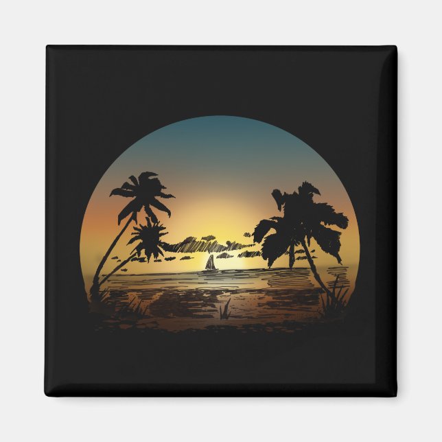 Solnedgång Magnet (Framsidan)