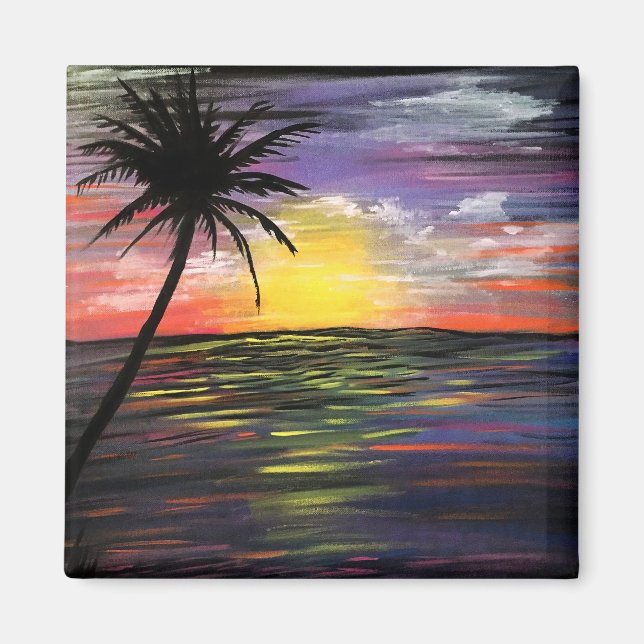 Solnedgång Magnet (Framsidan)