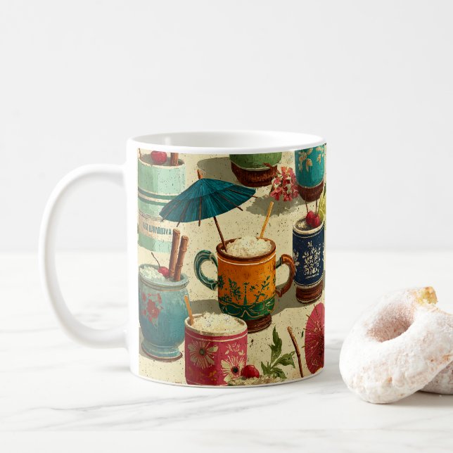 Solnedgång Mai Tais Kaffemugg (Med munk)