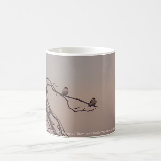 Solnedgång med skevheterna kaffemugg (Center)