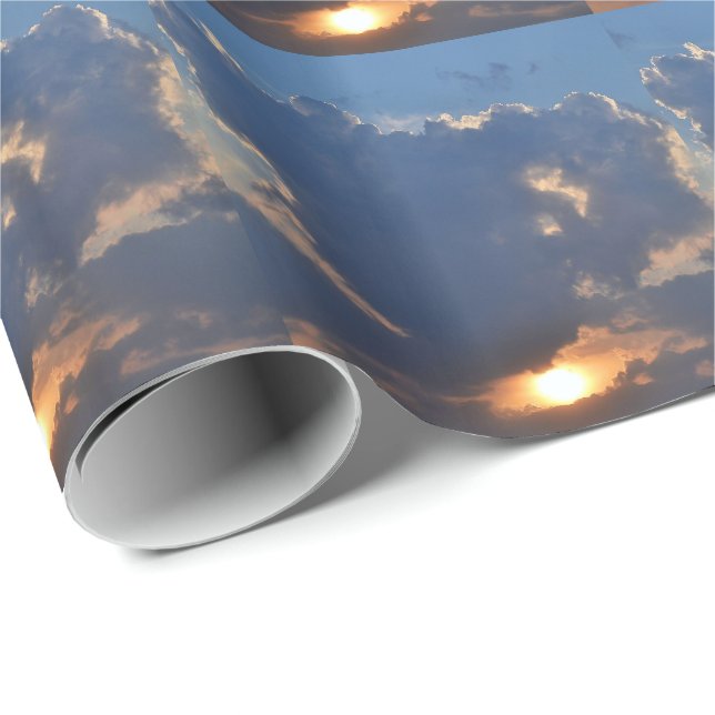 Solnedgång med Tekopp Cloud Formning av STaylor Presentpapper (Rullad Hörn)