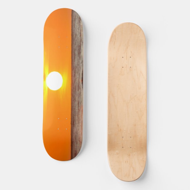 Solnedgång Mini Skateboard Bräda 18,5 Cm (Framsida)