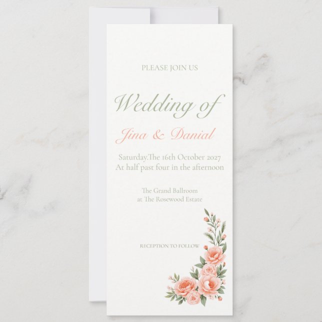 Solnedgång - mjuk Orange Inbjudningar (Framsida)