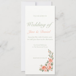 Solnedgång - mjuk Orange Inbjudningar