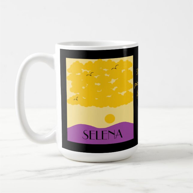 Solnedgång Moln av lila kullar: Kaffemugg (Vänster)