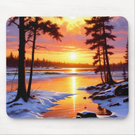 solnedgång musmatta