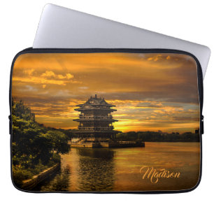 Solnedgång nära Yixing-eget namn laptop sleeve