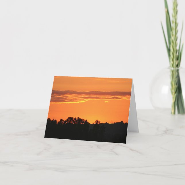 Solnedgång Notecard Kort (Framsida)