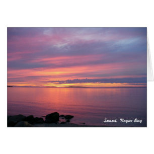 Solnedgång, Noyac Bay OBS Kort