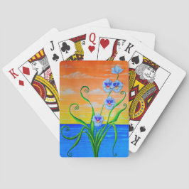 Solnedgång Ocean Orkidéer Casinokort