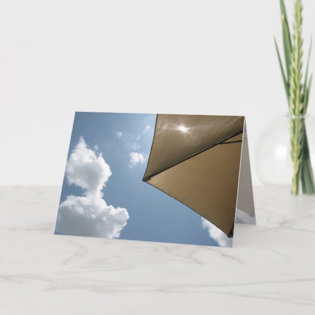 Solnedgång och fredliga dagen - födelsedagskort kort (Framsida)