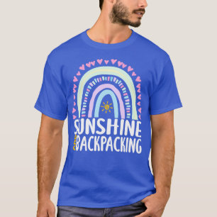 Solnedgång och ryggsäck Cute Rainbow Gift för Wom T Shirt