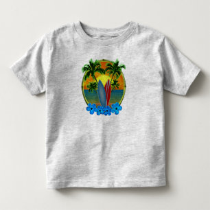 Solnedgång och surfbrädor t-shirt
