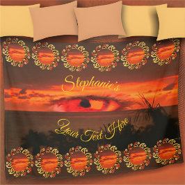Solnedgång Öga 2106 Fleece Blanket