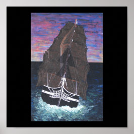 Solnedgång om USA:s konstitution Poster