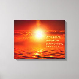 Solnedgång Orange Gyllene Himmel & Hav Guld Inspir Canvastryck