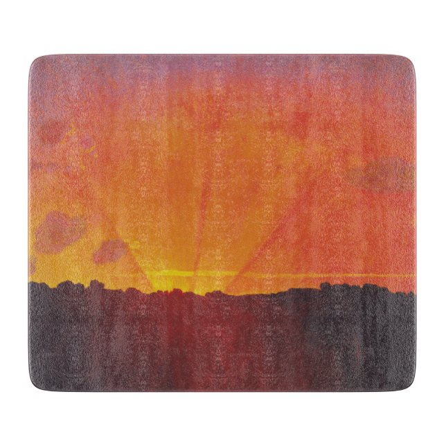 Solnedgång, Orange Himlar (av Félix Vallotton) (Framsidan)