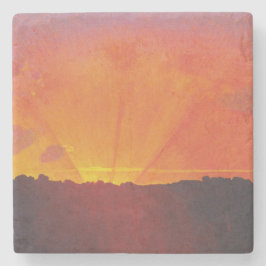 Solnedgång, Orange Himlar (av Félix Vallotton) Stenunderlägg