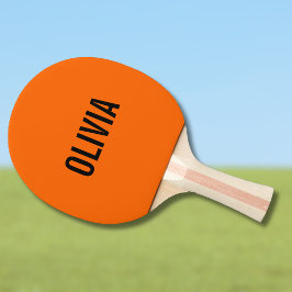 Solnedgång Orange Modernt Namn | Trendig Minimalis Pingisracket