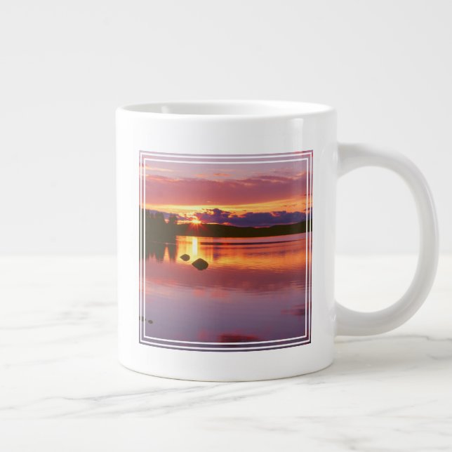 Solnedgång över Alexander Bay Jumbo Mugg (Höger)