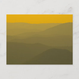 Solnedgång över Alleghenies, West Virginia Vykort