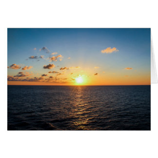 Solnedgång över Atlanticet Ocean Hälsningskort