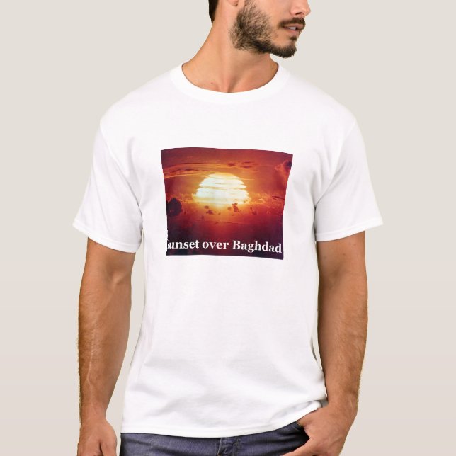 Solnedgång över Baghdad T Shirt (Framsida)