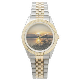 Solnedgång över Balatonsjön, Ungern. Armbandsur