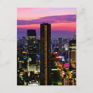 Solnedgång över Bangkok Vykort