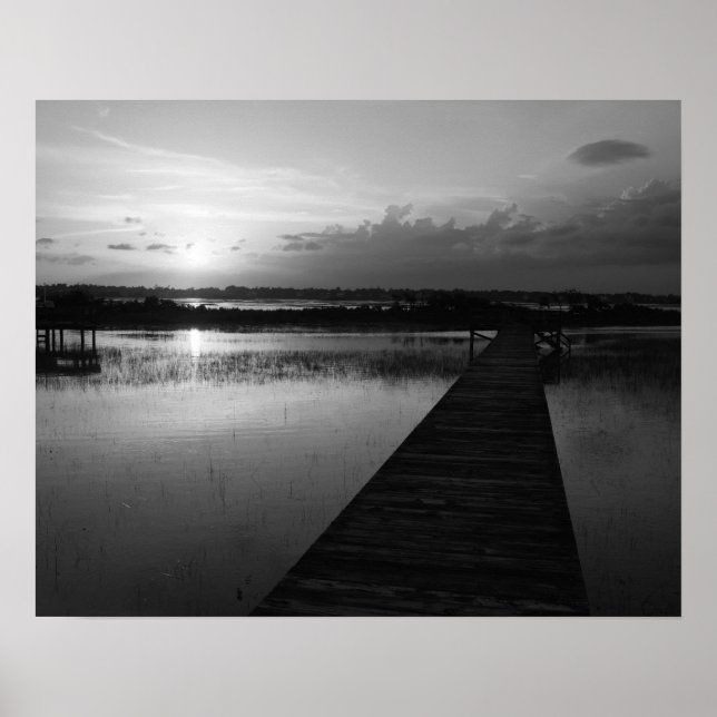 Solnedgång över Banker-kanalen Poster (Framsidan)