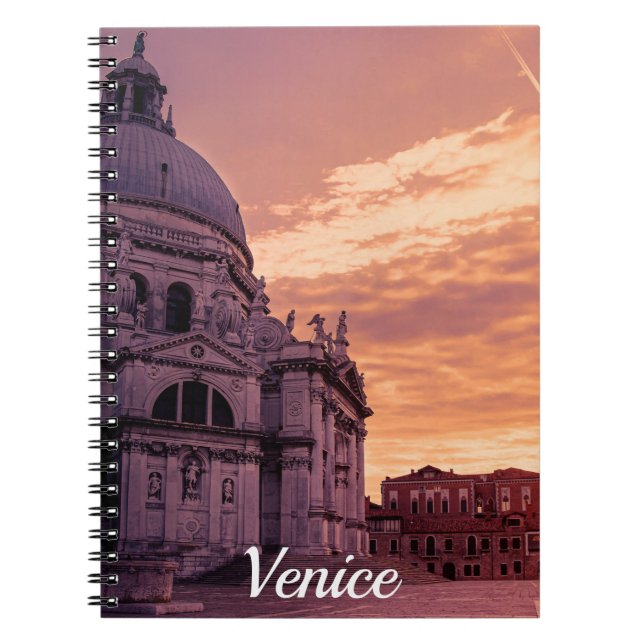 Solnedgång över Basilica i Venedig Anteckningsbok (Framsidan)