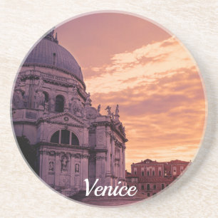 Solnedgång över Basilica i Venedig Underlägg