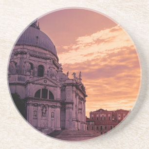 Solnedgång över Basilica i Venedig Underlägg