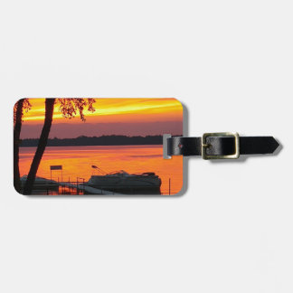 Solnedgång över Castlerock Sjö Bagagebricka