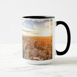 Solnedgång över Chicago Mugg