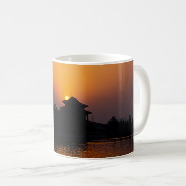 Solnedgång över den förbjudna staden - Peking, Kin Kaffemugg (Framsida höger)